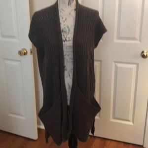 Free People Sleeveless Cardigan NWOT